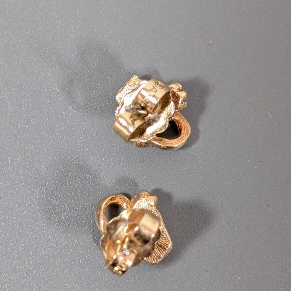 Vintage Avon Pretty Posies Flower‎ Basket Earrings Stud Pierced Pink - Picture 4 of 7